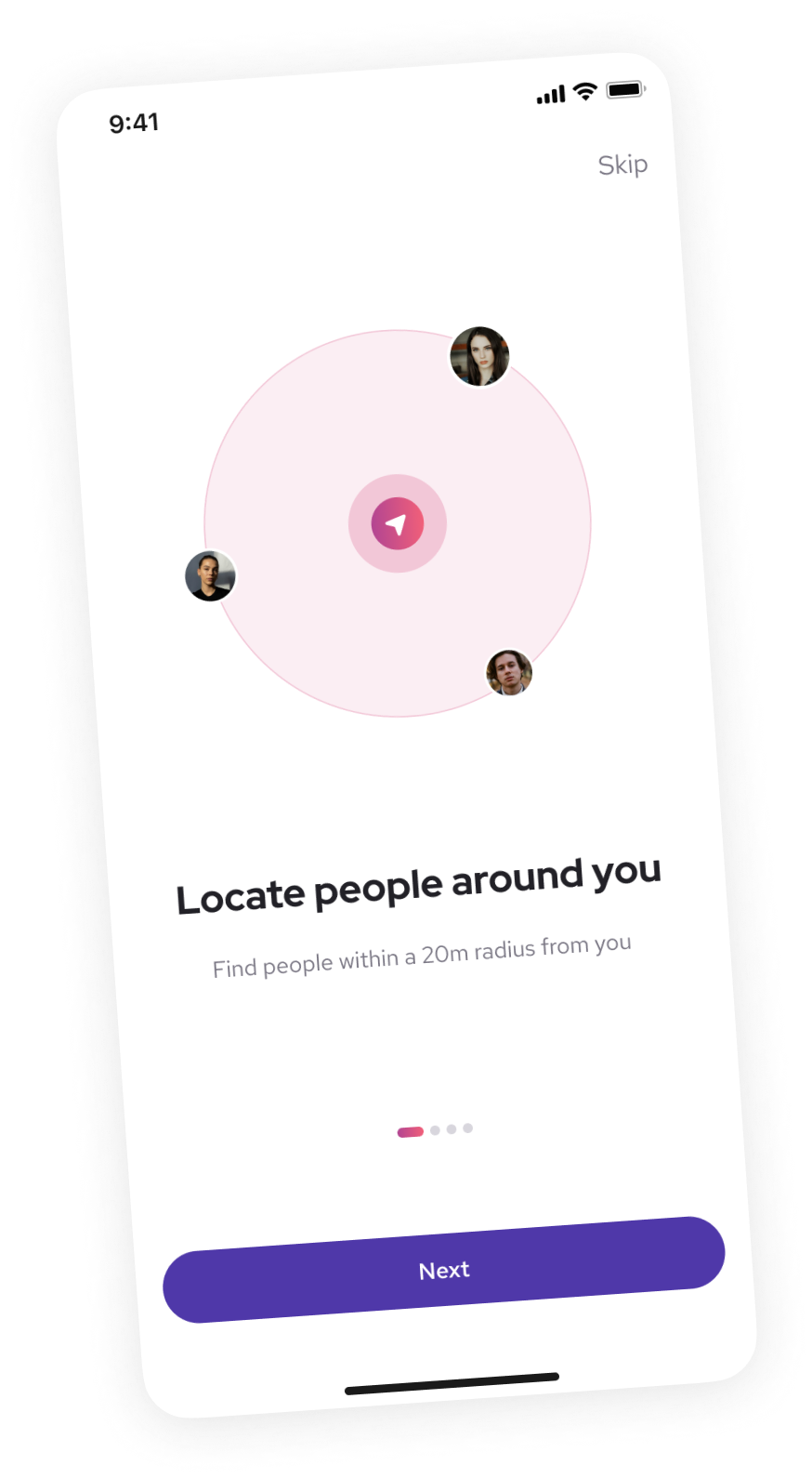 onboarding location app screen